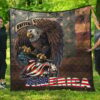 us independence day bald eagle broken us flag premium quilt blanket pm81l