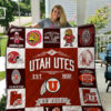 utah utes 3 quilt blanket for fans home decor gift 1