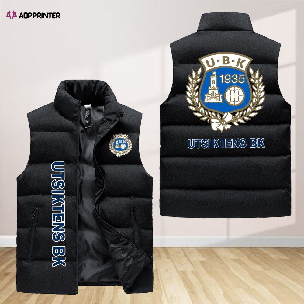 utsiktens bk sleeveless puffer jacket custom for fans gifts