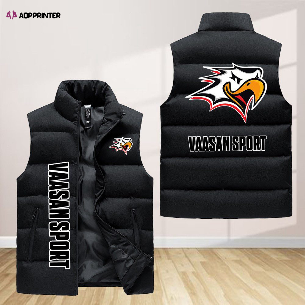 vaasan sport sleeveless puffer jacket custom for fans gifts