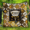 vcu rams quilt blanket for fans home decor gift i