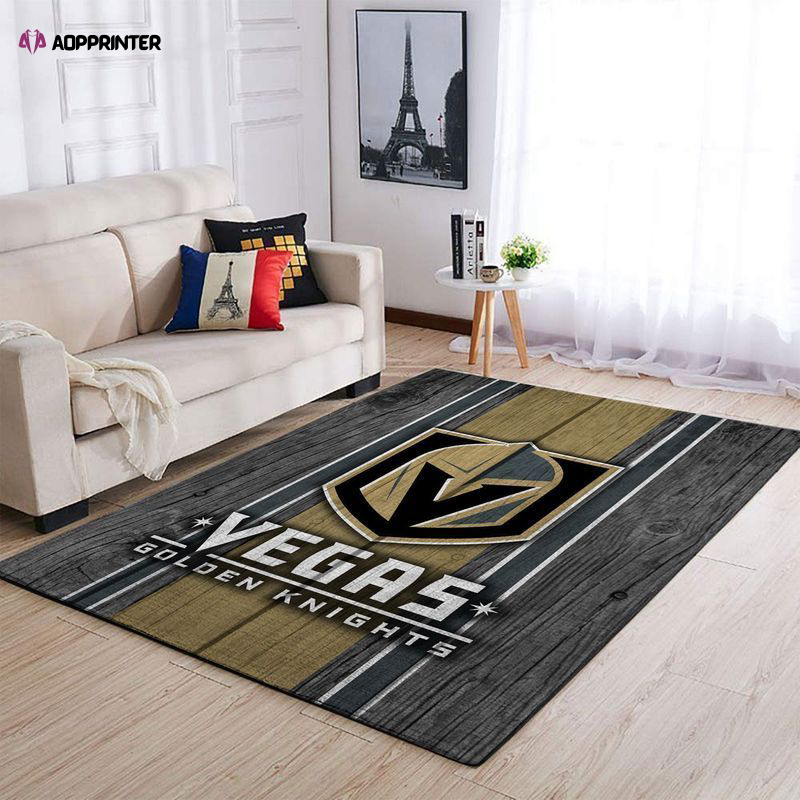 vegas golden knights rug living room floor decor fan gifts