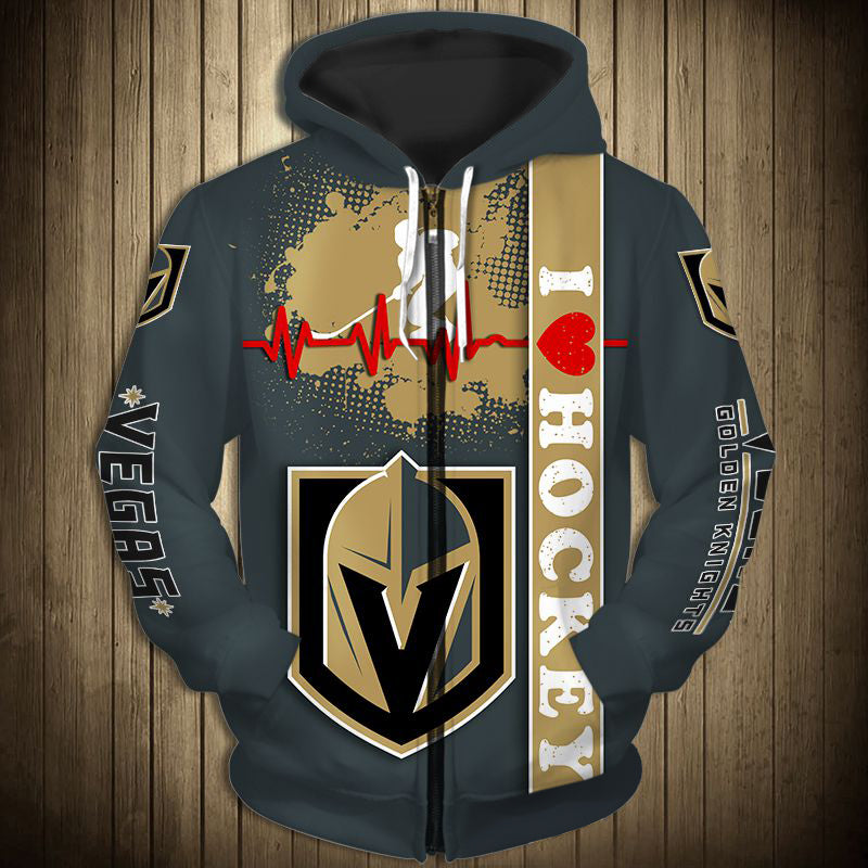 vegas golden knights zip up hoodie heart beats nhl for men and women 1671 yxd0w