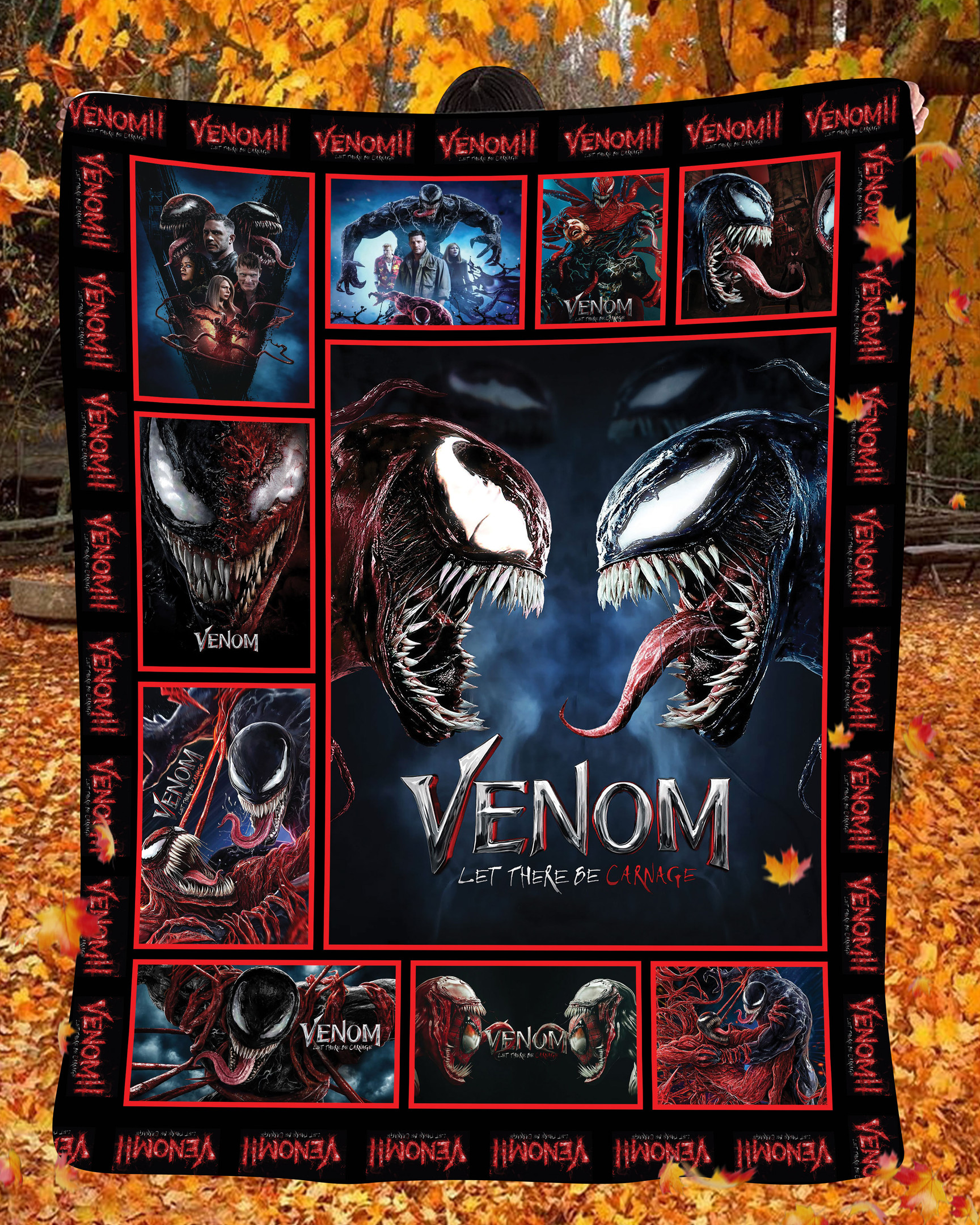 venom let there be carnage throw blanket dcmsx