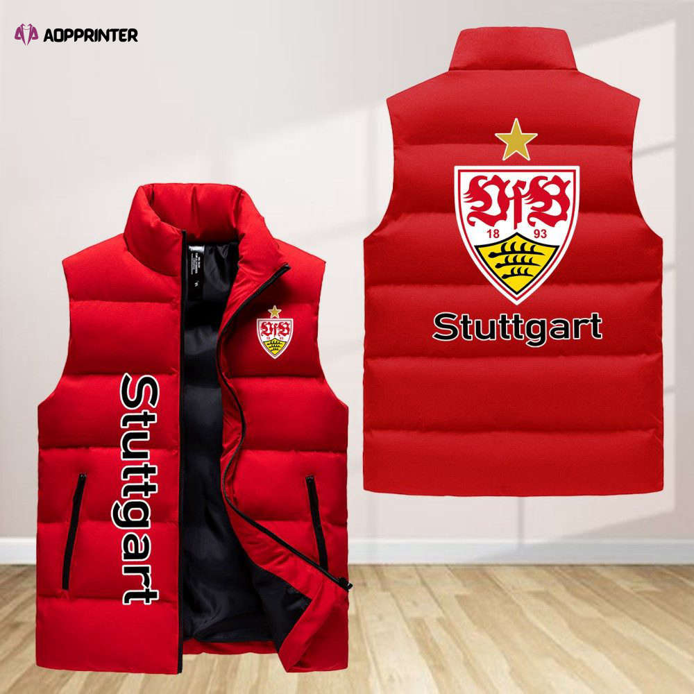 vfb stuttgart sleeveless puffer jacket custom for fans spj0075