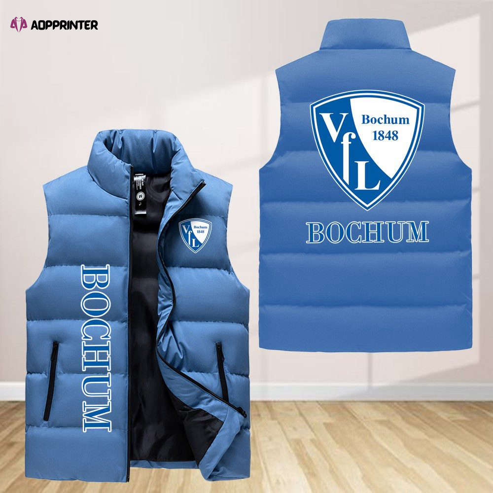 vfl bochum sleeveless puffer jacket custom for fans gifts