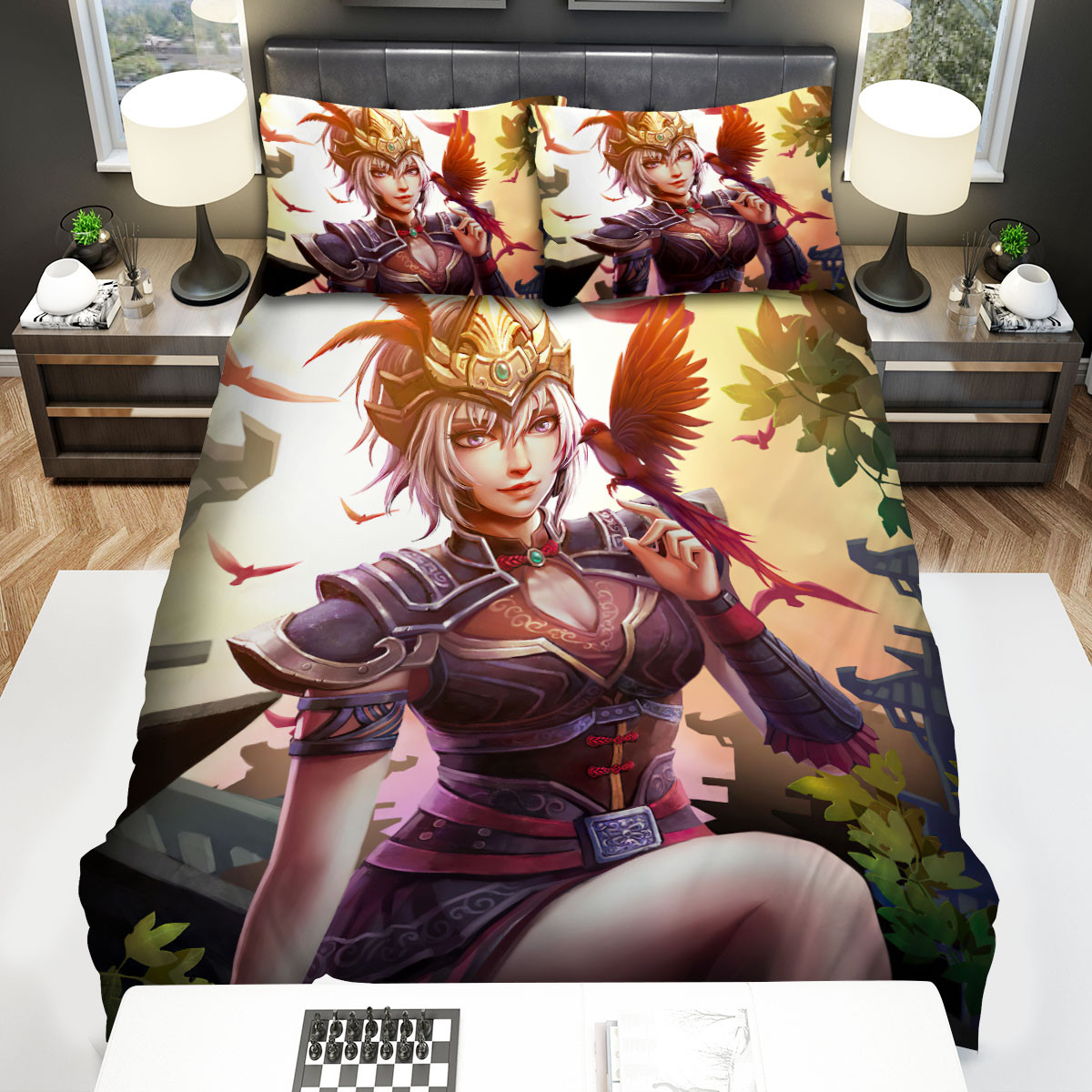 video games dynasty warriors lu lingqi bed sheets spread duvet cover bedding sets uyuc7