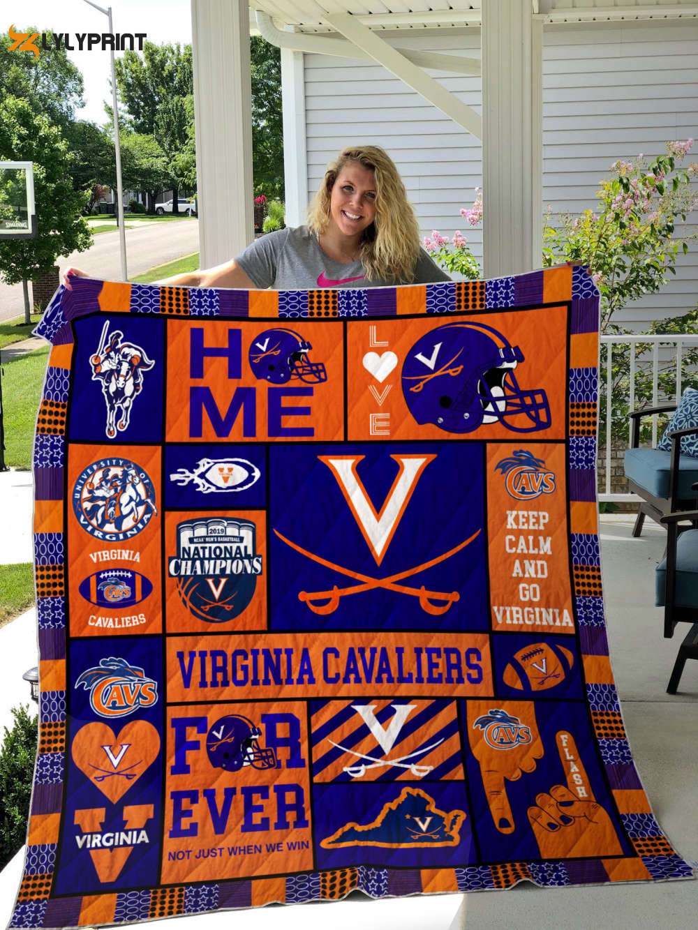 virginia cavalier quilt blanket 1