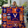 virginia cavaliers 1 quilt blanket