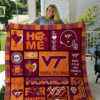 virginia tech hokies 2 quilt blanket for fans home decor gift