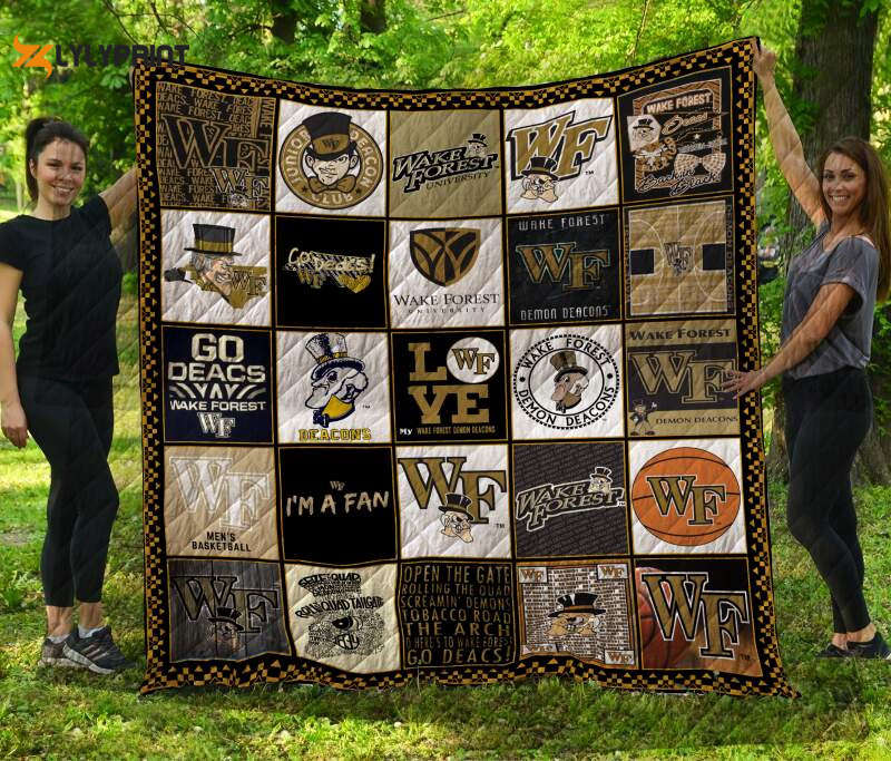 wake demon deacons 3d customized quilt blanket