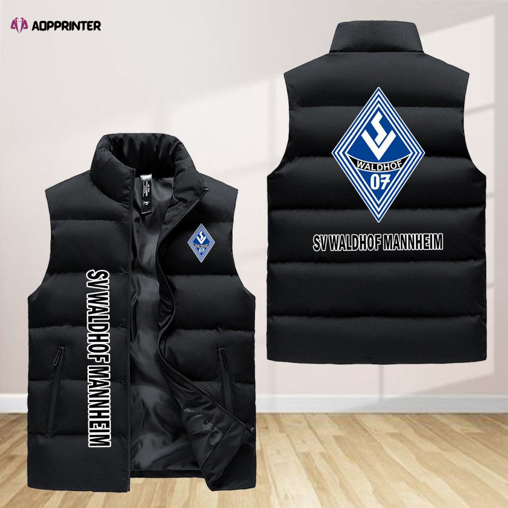 waldhof mannheim sleeveless puffer jacket custom for fans spj0056