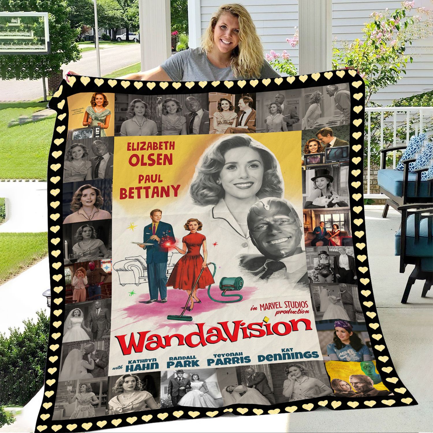 wanda vision throw blanket vqemf