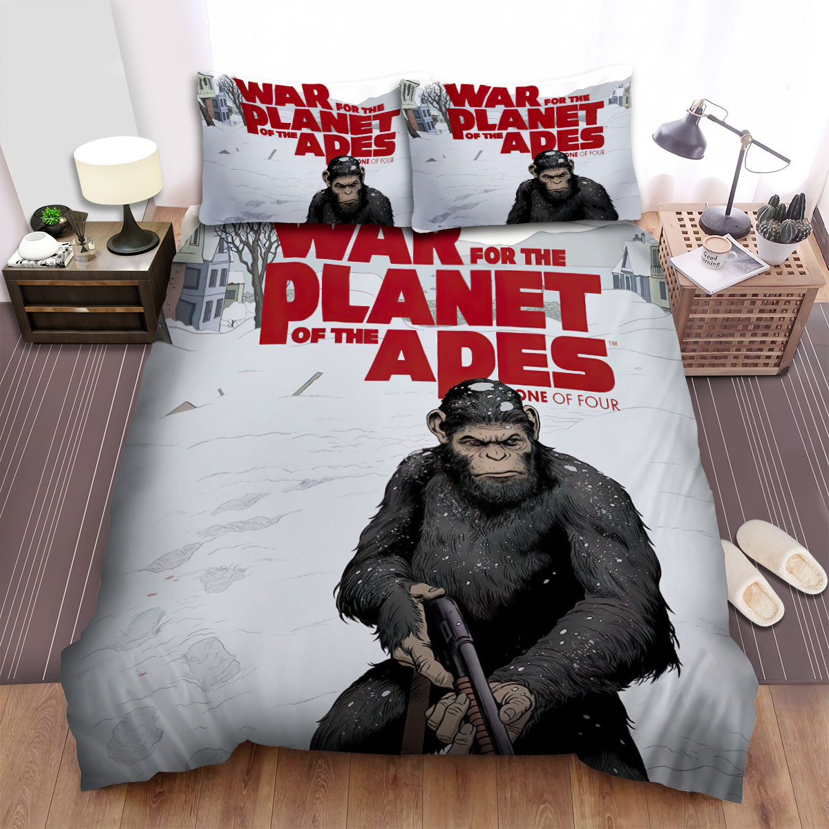 war for the planet of the apes 2017 digital artwork ver 9 bed sheets spread comforter duvet cover bedding sets vpdht