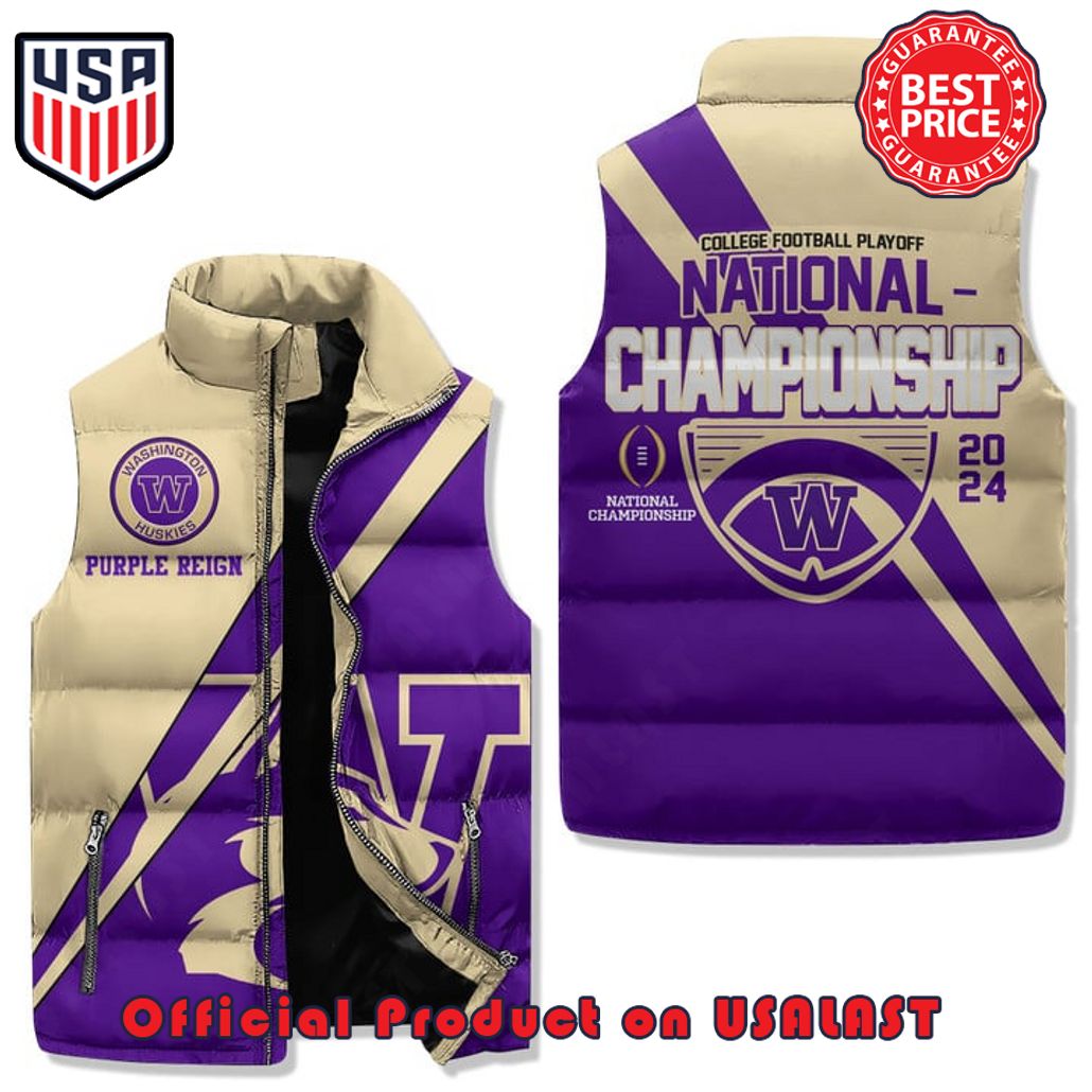 washington huskies college football playoff national championship 2024 puffer sleeveless jacket 1 Vhyb2