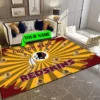 washington redskins personalized premium rectangle rug 72 pslr0