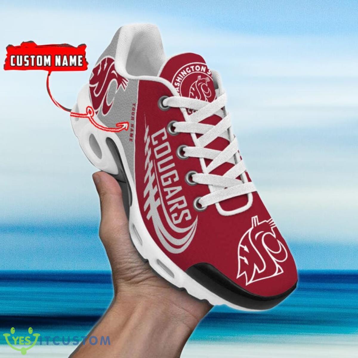 washington state cougars custom name air cushion sports shoes