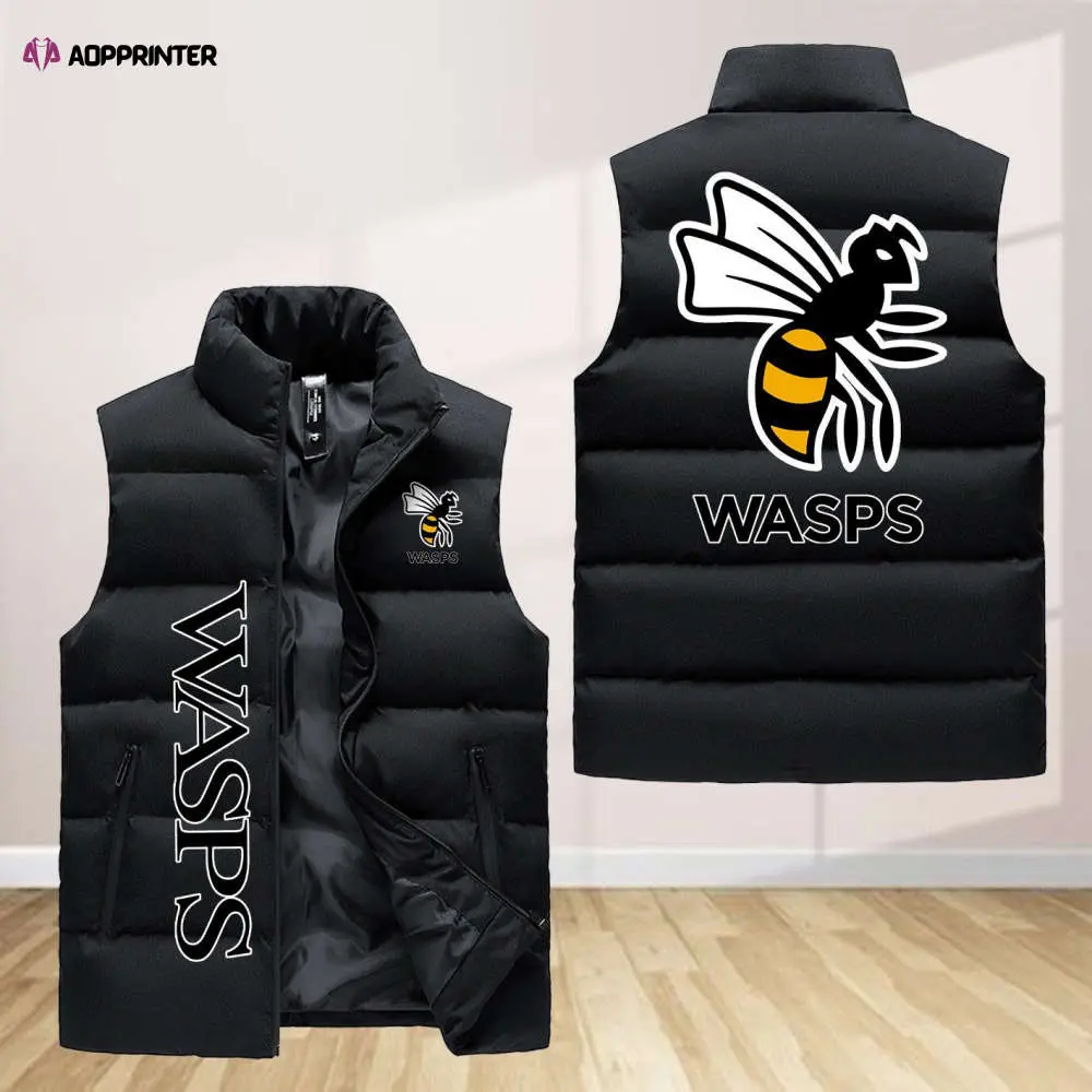 wasps rfc sleeveless puffer jacket custom for fans gifts