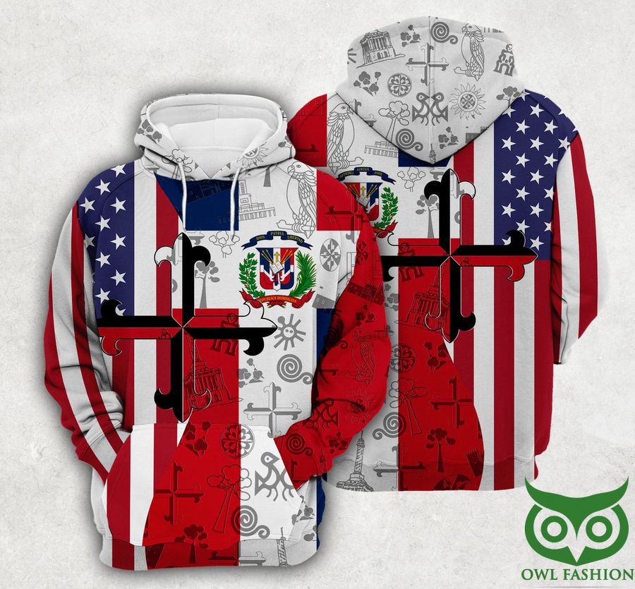 weV5vsuh 3 Dominican Flag And Symbols Dual Citizen Hoodie