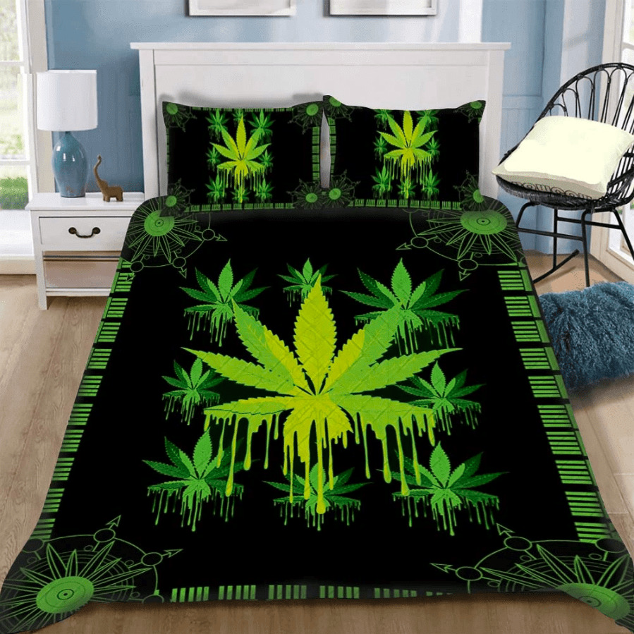 weed theme duvet cover bedroom sets comfortable bedding sets ek972