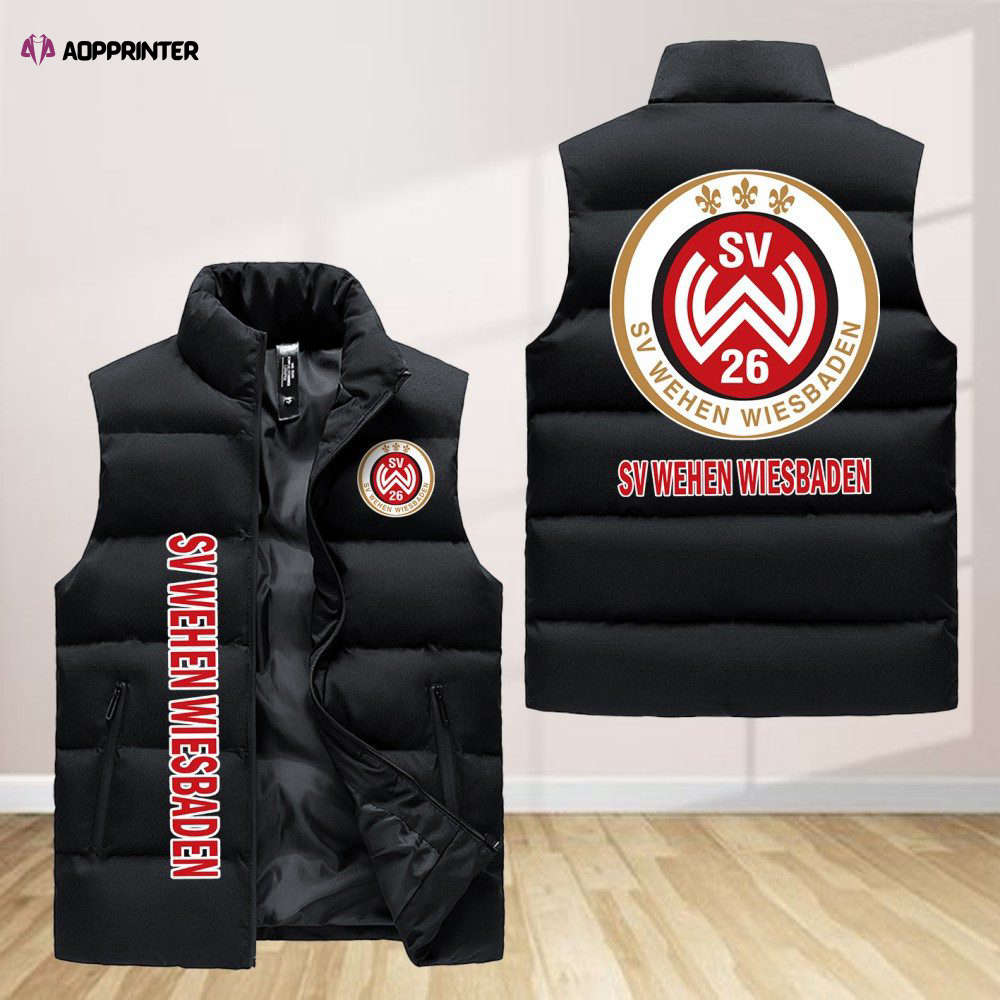 wehen wiesbaden sleeveless puffer jacket custom for fans spj0055