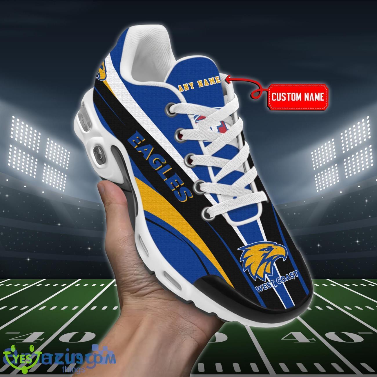 west coast eagles premium air cushion sport shoes custom name for real fans