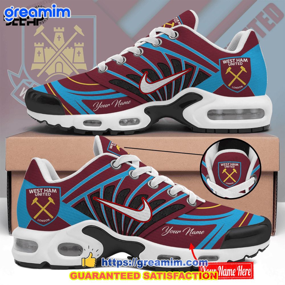 west ham united custom name air max plus shoes 1 59KPX