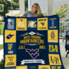 west virginia mountaineers 1a quilt blanket for fans home decor gift