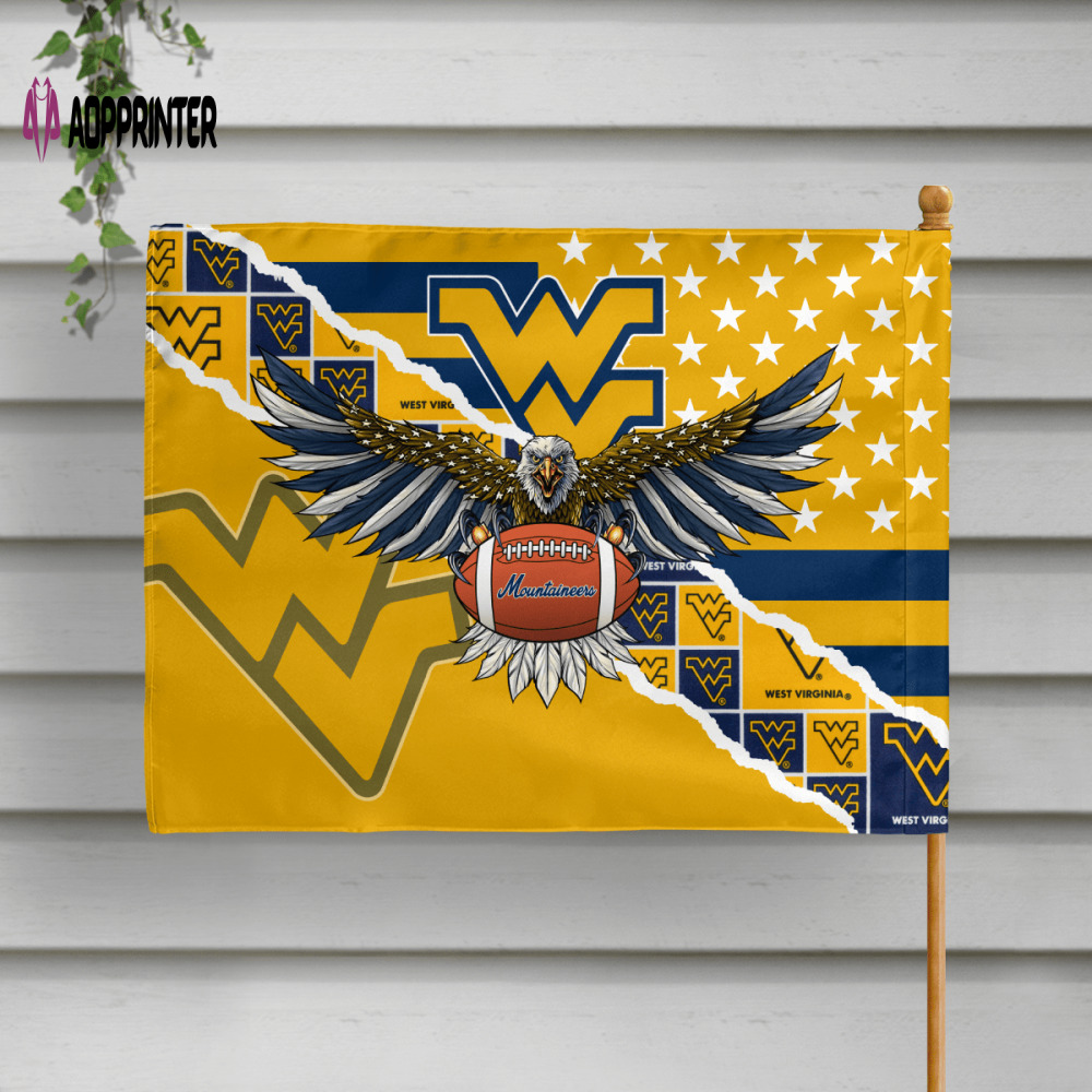 west virginia mountaineers american landscape house flag