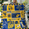 west virginia mountaineers quilt blanket for fans home decor gift