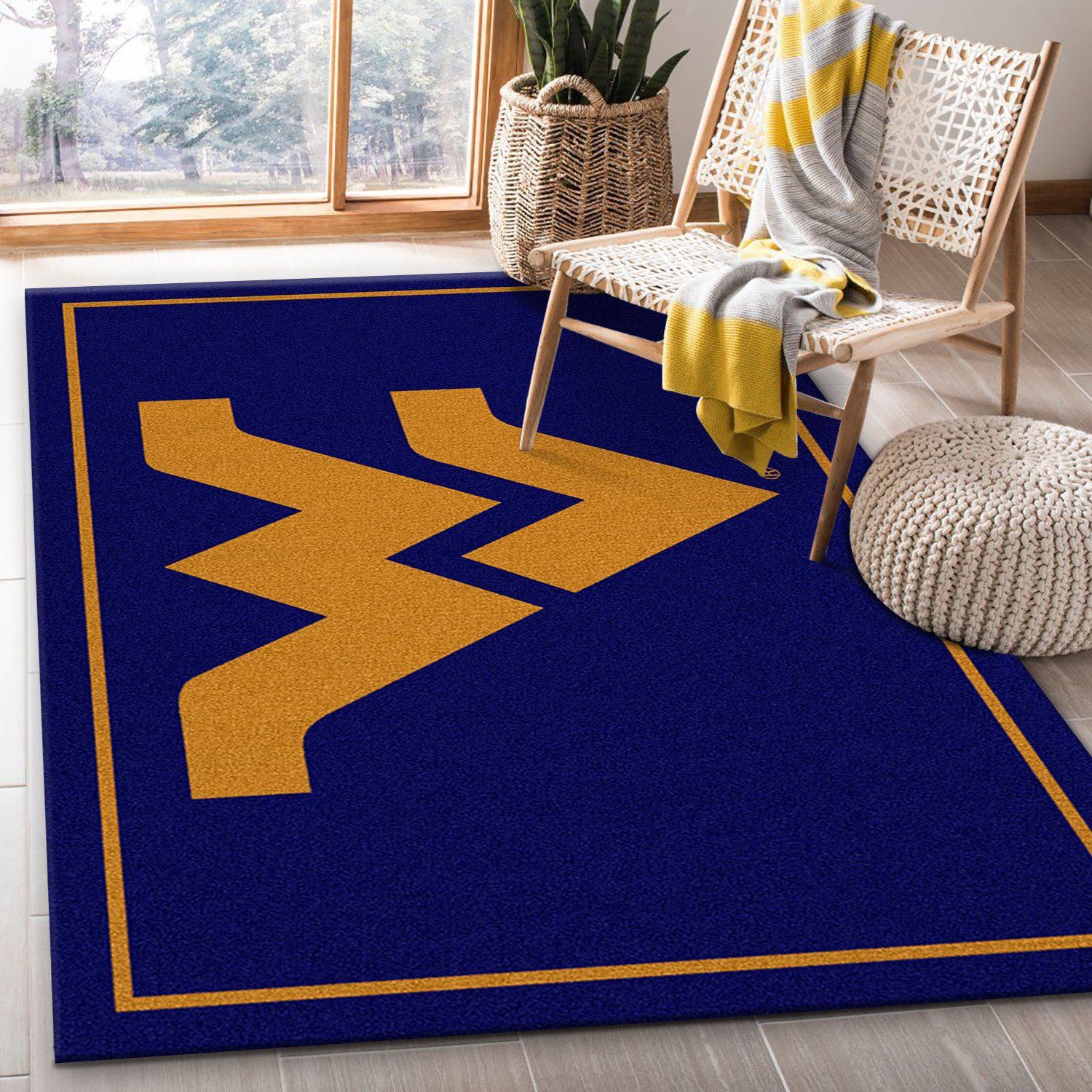 west virginia mountaineers rug custom size and printing 0