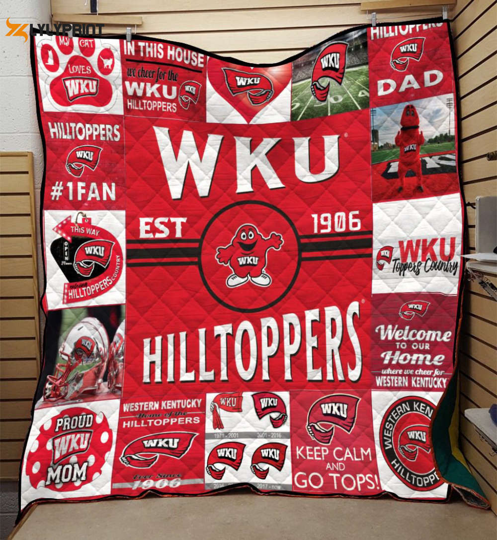 western kentucky hilltoppers quilt blanket 1