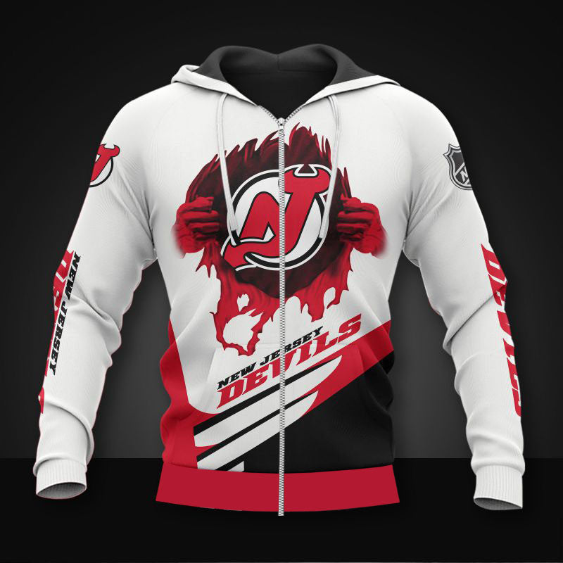 white new jersey devils zipper hoodies pullover print 3d nhl 4026 n04vg