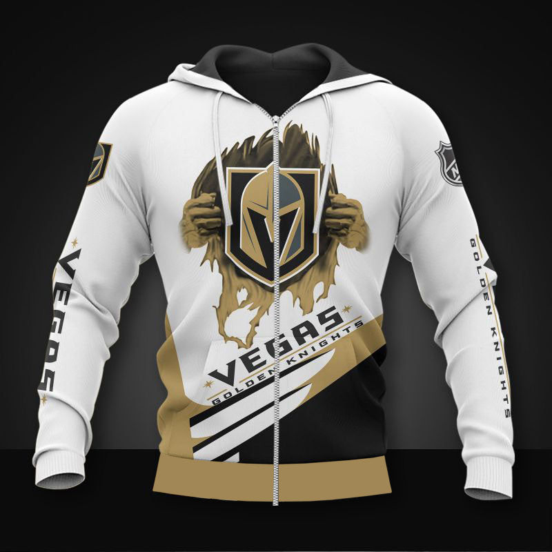 white vegas golden knights zipper hoodies pullover print 3d nhl 2365 fsel7