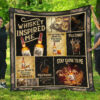 wild turkey quilt blanket whiskey inspired me funny gift pbabr