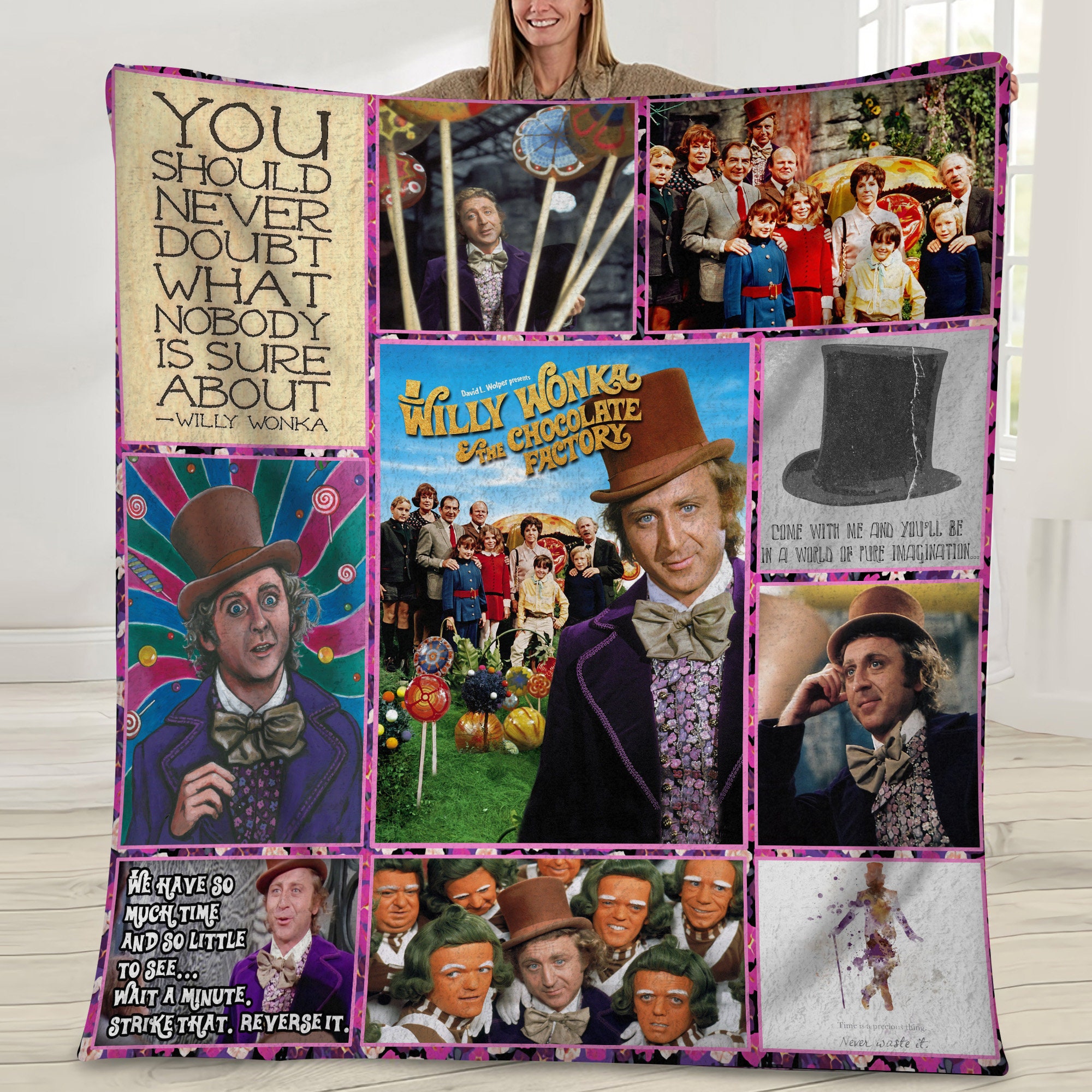 willy wonka blanket yqvsq