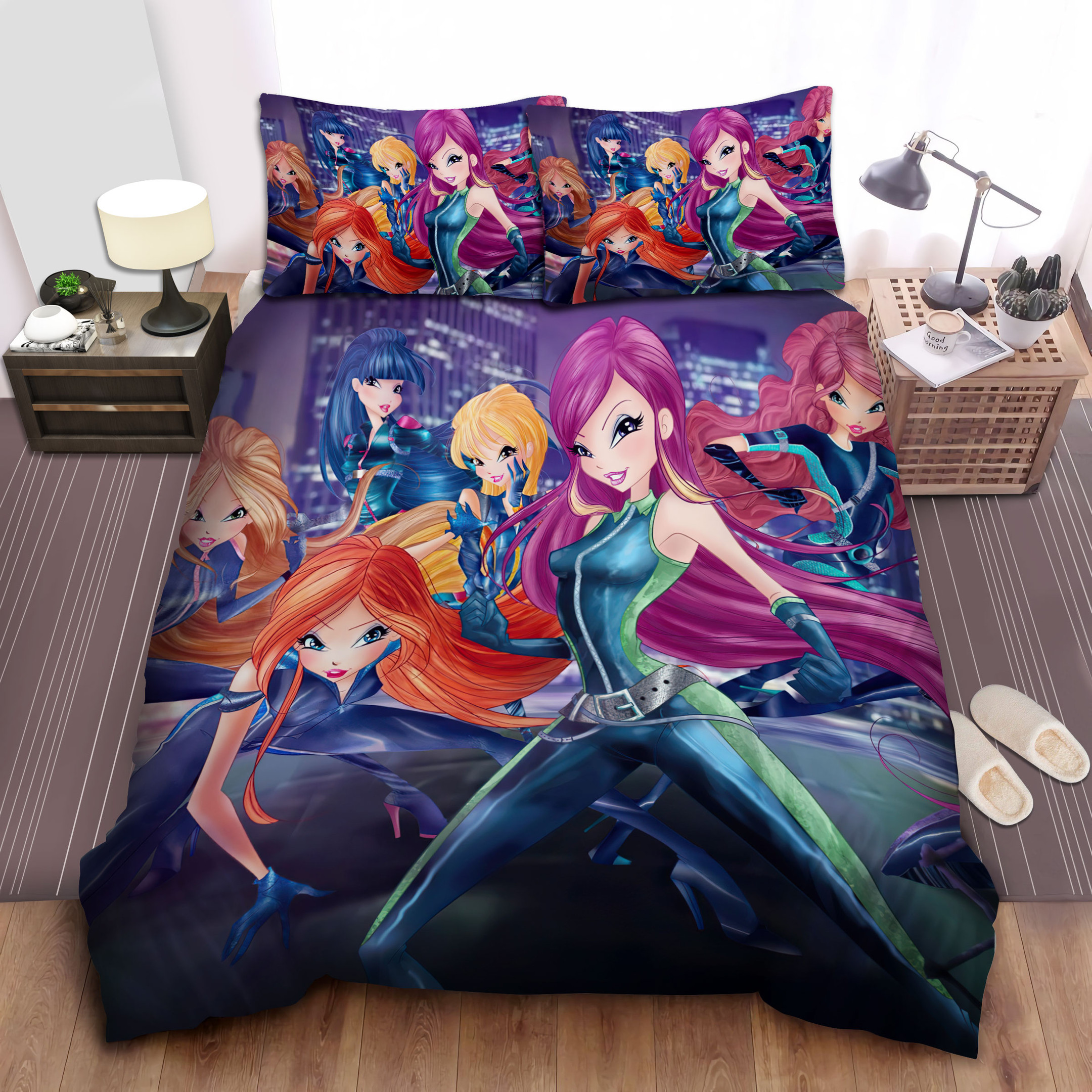 winx club spy fairies bed sheets spread comforter duvet cover bedding sets zqs3c