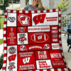 wisconsin badgers 1 quilt blanket for fans home decor gift 1