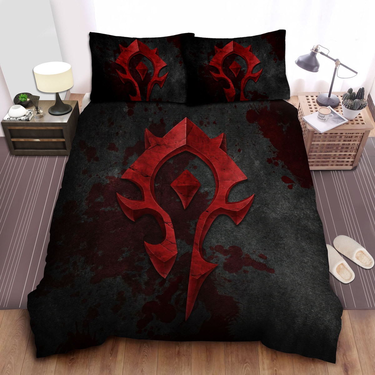 world of warcraft the red symbol duvet cover bedroom sets comfortable bedding sets gelrv