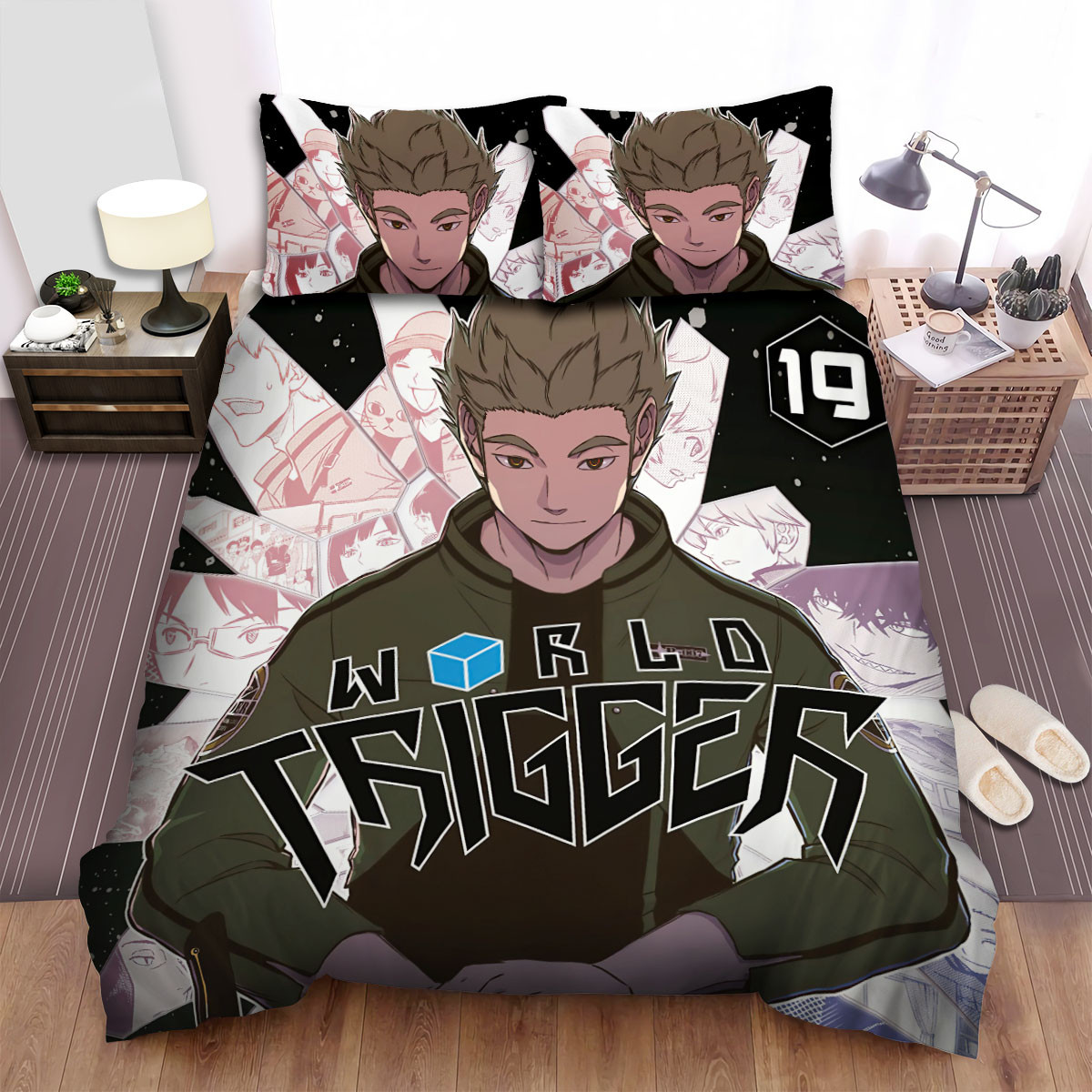 world trigger volume 19 art cover bed sheets spread duvet cover bedding sets 4qp66