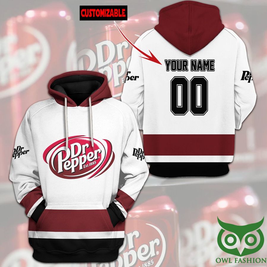 wtY4nC0Z 11 Custom Name Number Dr Pepper est 1885 Drink Hoodie