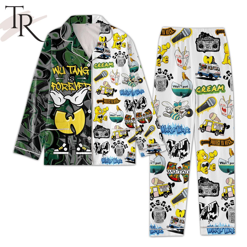 wu tang is forever c r e a m pajamas set 1 xlaux