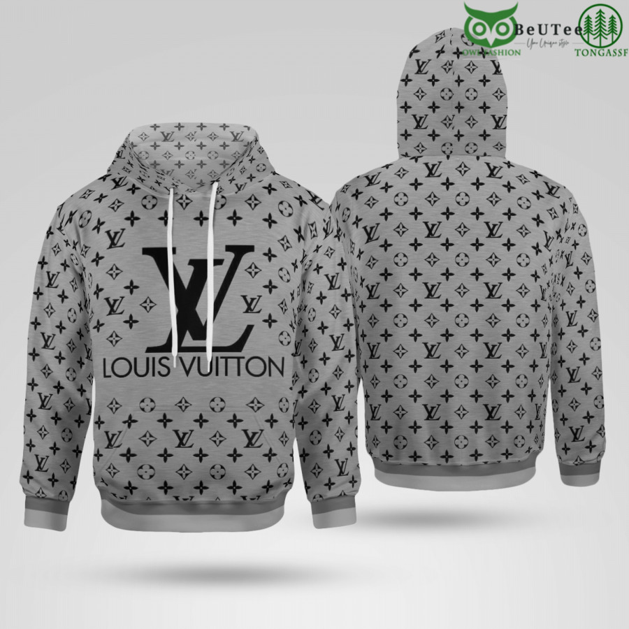 ydCtzIP7 30 LV Louis Vuitton Paris Grey Premium 3D Hoodie