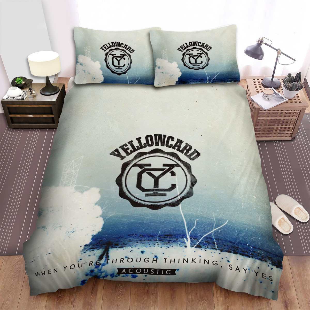 yellowcard logo duvet cover bedroom sets comfortable bedding sets ar5ak