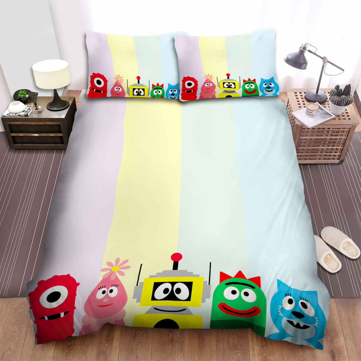 yo gabba gabba photo bed sheets spread comforter duvet cover bedding sets aqavh