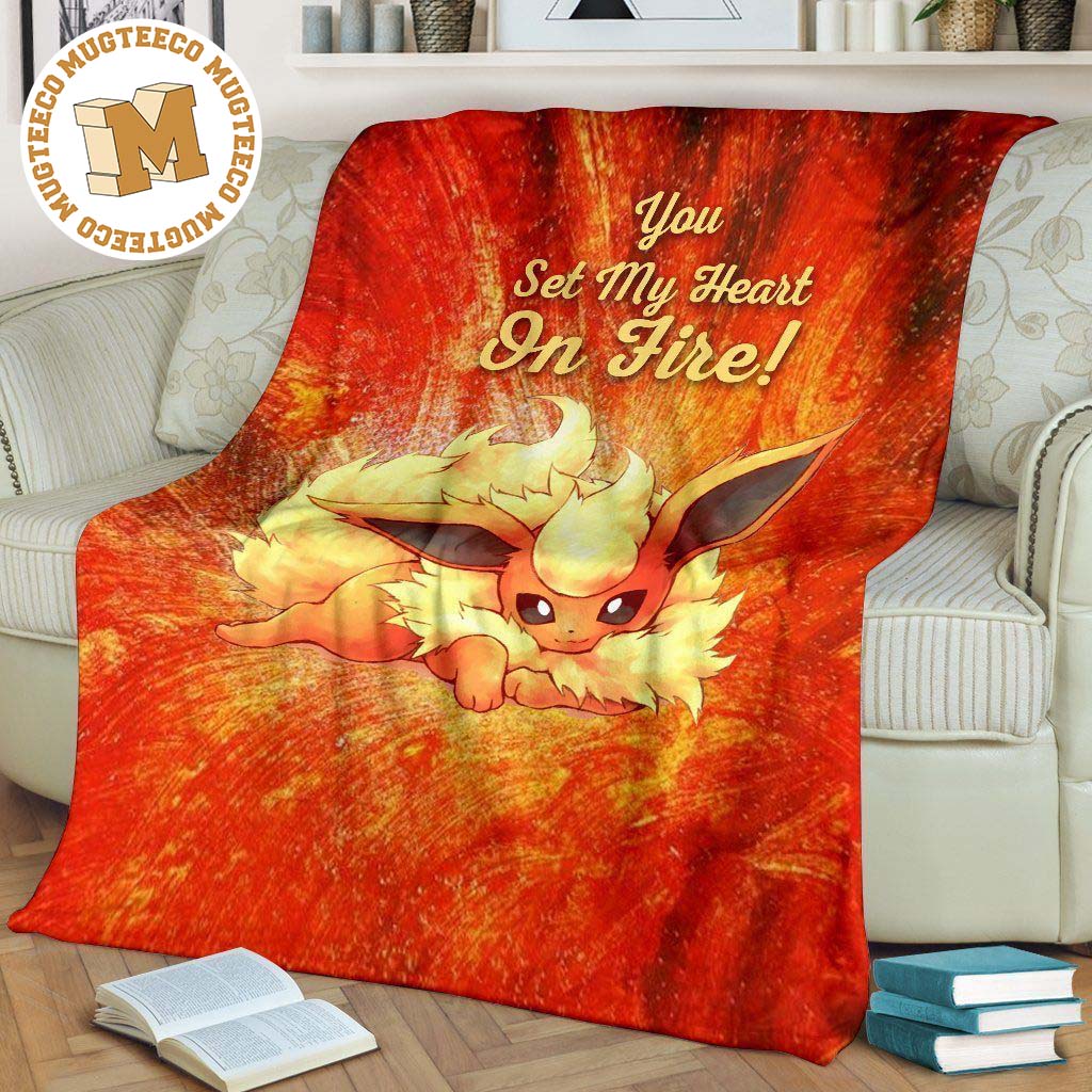 you set my heart on fire flareon fleece blanket grtwe