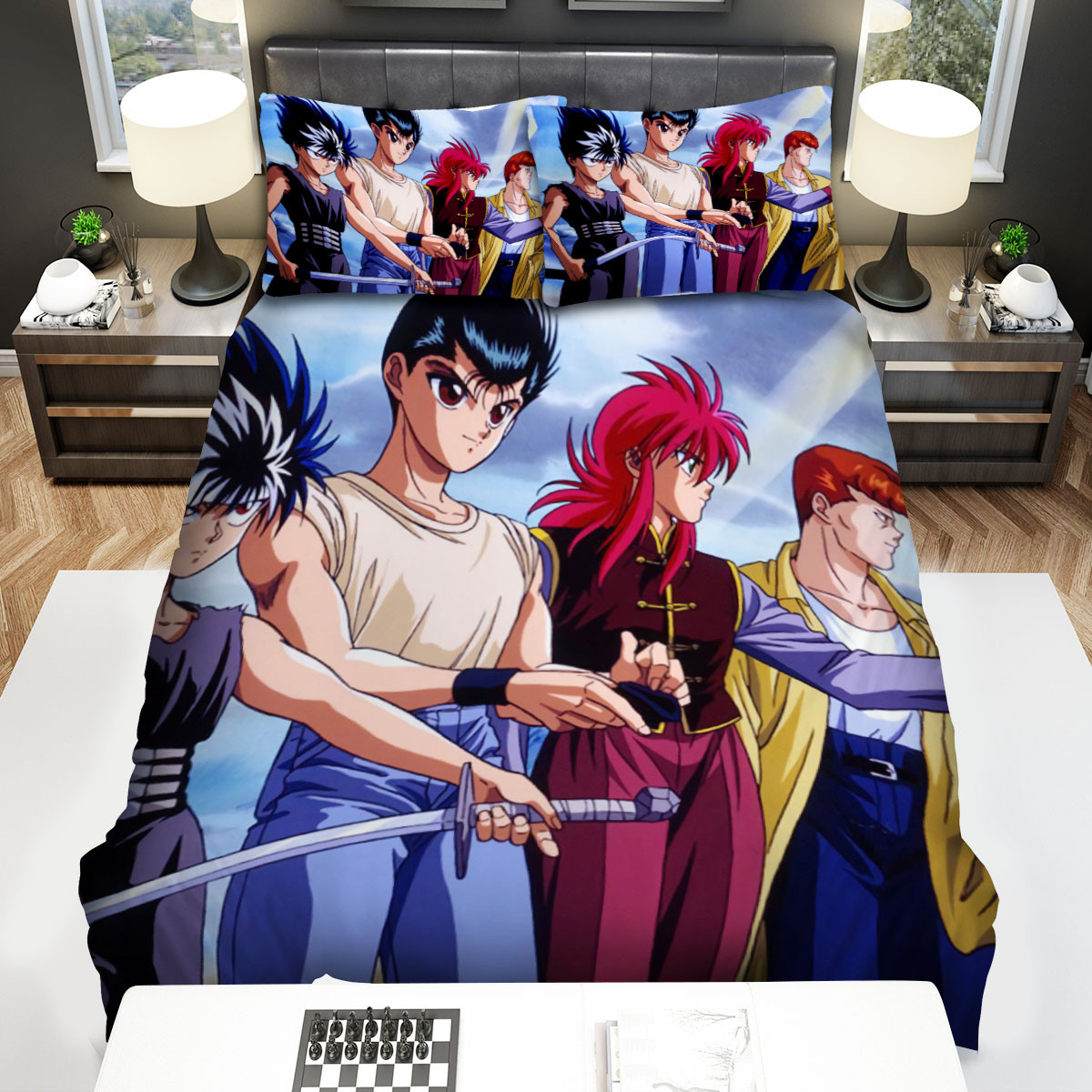 yu yu hakusho blue moutain bed sheets spread comforter duvet cover bedding sets jvxsc