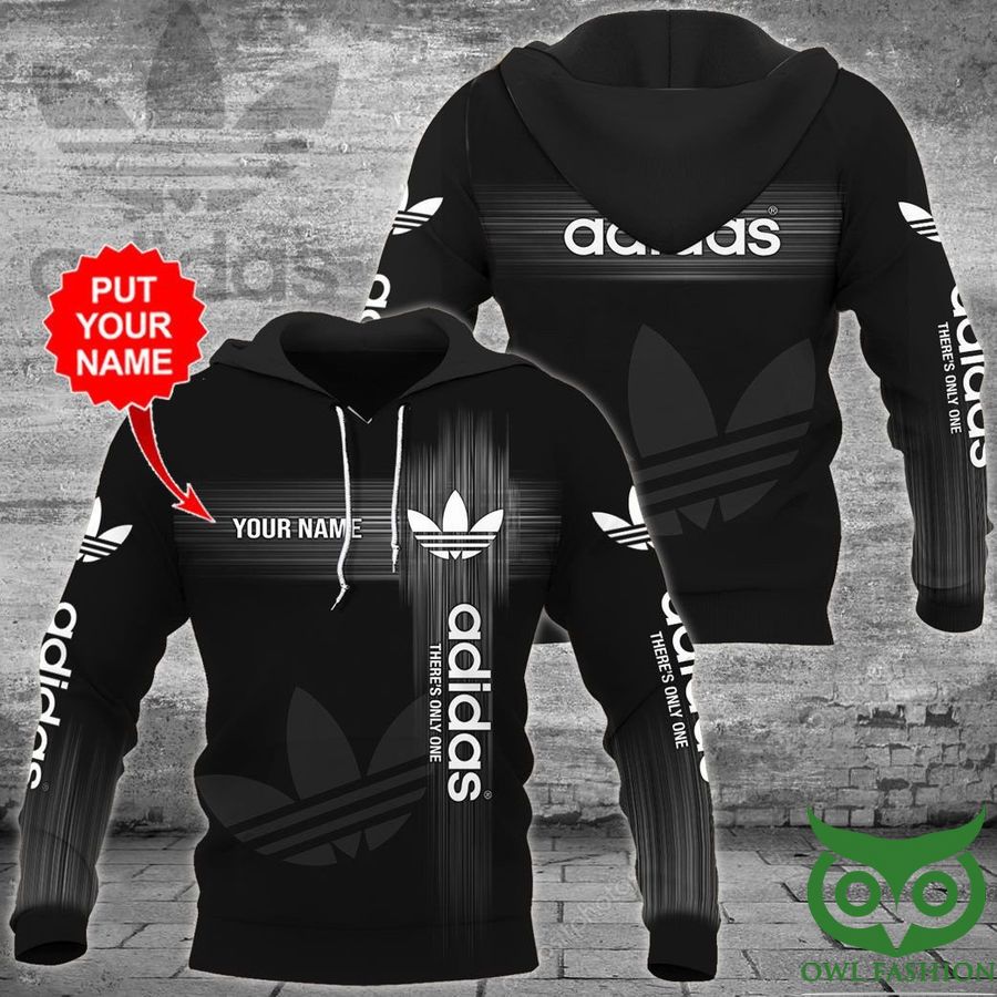 zRM3rUkZ 161 Customized Adidas Theres Only One Black with with White Cross on the Left 3D Hoodie