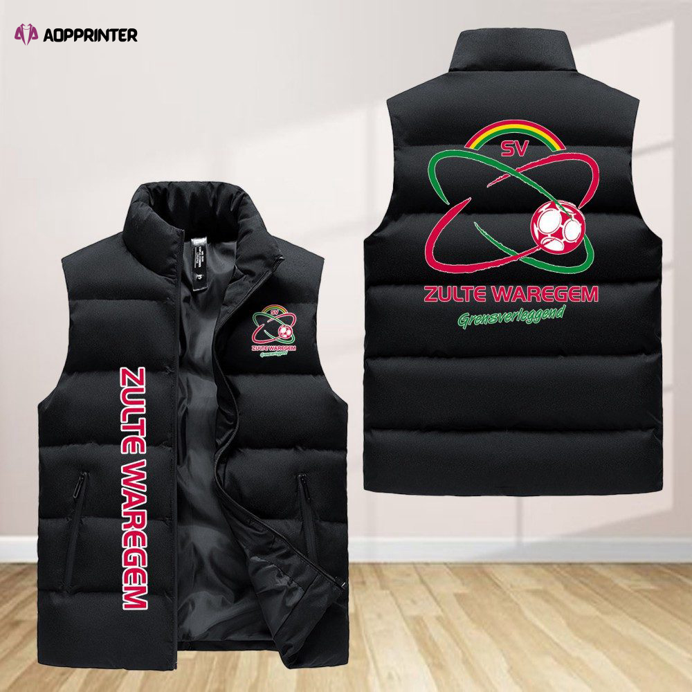 zulte waregem sleeveless puffer jacket custom for fans spj0610