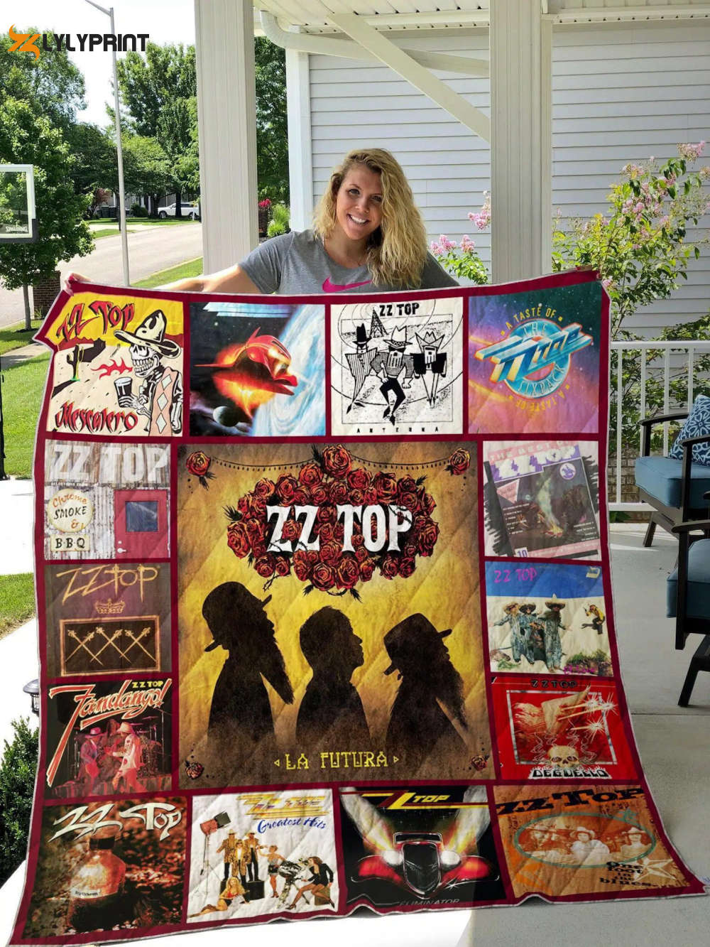 zz top 1 quilt blanket for fans home decor gift